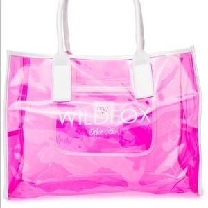 WILDFOX BEL AIR PINK VINYL PVC TOTE